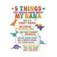 thumbnail image 2 of 5 Things about My NANA Print Boys' T-Shirt, 2 of 7