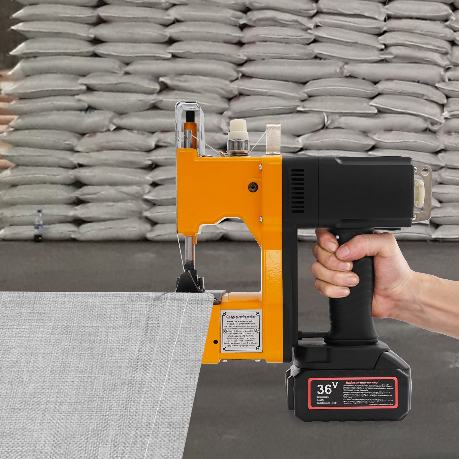 LiHUiee Bag Closer Cordless Bag Sewing Machine Handheld Industrial Bag Stitching Machine for Grain Industry