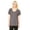 DARK GRY HEATHER, variant on Ladies Flowy Raglan T Shirt Drapey Fit Raglan Sleeves Sideseamed, DARK GRY HEATHER, M