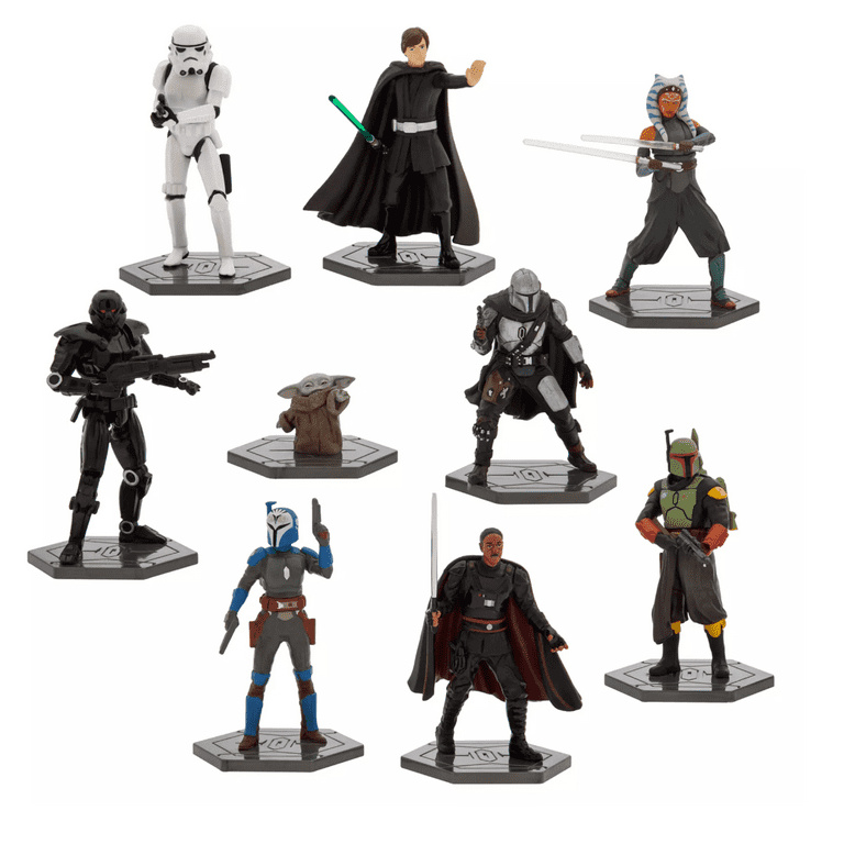 Star Wars The Mandalorian 9 Piece Figure Deluxe Play Set