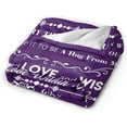 thumbnail image 6 of Grandma Birthday Gifts Grandma Blanket Throw Blanket Grandma Gifts for Grandmother Soft Purple Flannel Blanket Sofa Blanket Durable Travel Blanket Grandma Gifts from Grandchildren 80"X60", 6 of 6