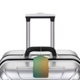 thumbnail image 5 of Fuzoiu Orange To Teal Gradient Print Premium Leather Luggage Tag,Travel Accessory,Luggage Tag for Suitcase Baggage Handbag Travel Bag,Name Card & Privacy Cover-4 PCS, 5 of 5
