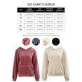 thumbnail image 5 of Amazhiyu Womens Oversized Hoodie Corduroy Long Sleeve Pullover Sweatshirts Ribbed Casual Fall Tops with Pocket, 5 of 5