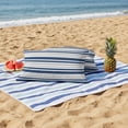 thumbnail image 4 of 2 Pack Outdoor Waterproof Throw Pillow Covers,Classic Modern Striped Decorative Rectangle Pillow Case Patio Pillowcases for Chair Couch Sofa 20x12in, 4 of 9