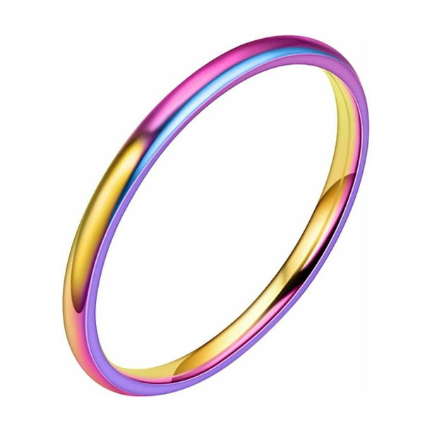Xihbxyly Anillos de Acero Inoxidable, Elegantes Joyas de Titanio para Parejas, Tallas Ajustables Del 5 Al 12, Diseño Delgado para Todos Los Dedos, Perfectos para Fiestas o Uso Diario, Gran Regalo par