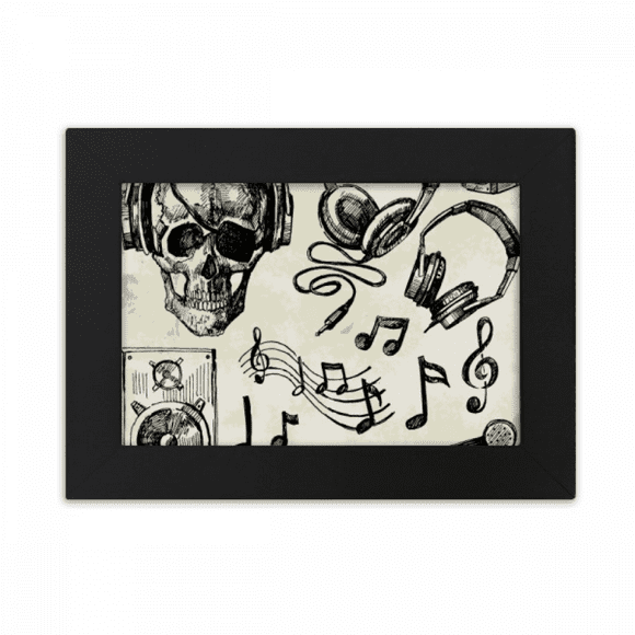 l Headset Music Instrument Pattern Desktop Photo Frame Ornaments Picture Art Painting