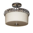 thumbnail image 3 of Cora Crystal and Glass 2-Light Covertible Semi-Flush to Flush Mount Ceiling Light, 3 of 6