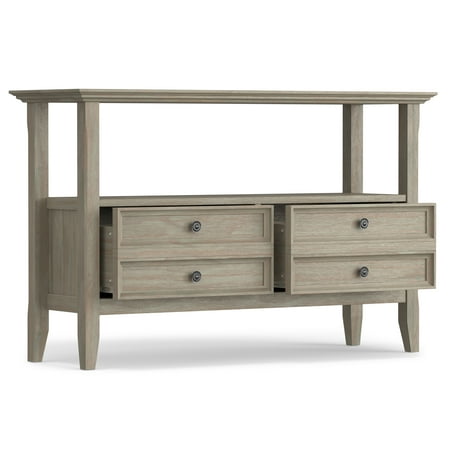 Simpli Home - Amherst Console Sofa Table - Distressed Grey