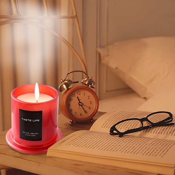 Fiudx Ofertas del día Velas en forma de copa de cristal Adornos de velas de aromaterapia para el hogar