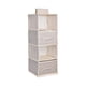 thumbnail image 3 of Organizador de armario colgante con cajones, perchero, estante colgante, almacenamiento de ropa 4 capas, 3 of 9