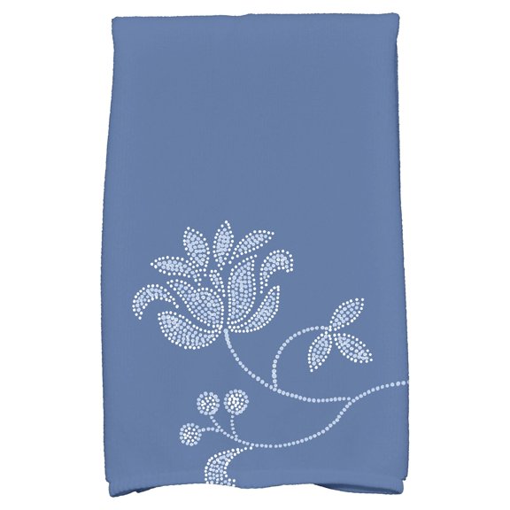 Simply Daisy 18" x 30" Traditional Flower-Single Bloom Floral Print Hand Towel