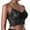 Black, variant on KIHOUT Discount Woman's Lace Beauty Back Solid Strap Wrap Hollow Out Bra Underwear