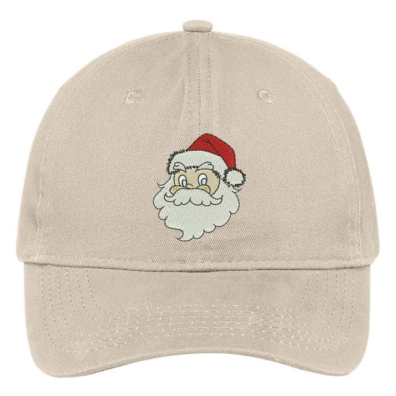 Trendy Apparel Shop Santa Claus Embroidered Low Profile Cotton Cap Dad Hat