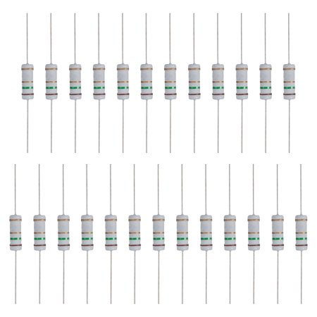 Uxcell 25Pcs 1.5 Ohm Resistor 3 Watts 5% Tolerance Metal Oxide Film Resistor Axial Flame Proof for DIY Electronic Projects Circuits Experiments