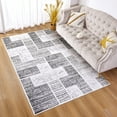 thumbnail image 2 of Lochas Soft Area Rug Fluffy Modern Flannel Rugs Floor Mat Carpet for Living Room Bedroom Home Decor,4'x6',Gray, 2 of 7