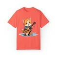 thumbnail image 2 of Cute Cat Playing Guitar Comfort Colors Unisex T-Shirt, 2 of 4