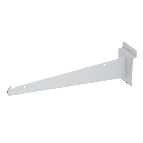 Slatwall Shelf Bracket 10" White