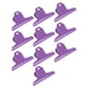 thumbnail image 3 of 10 clips de metal para carpetas, multiusos, galvanoplastia, resistentes al óxido, grandes abrazaderas de papel para oficina, escuela, color morado, 3 of 9