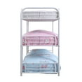 thumbnail image 2 of Acme Cairo Triple Bunk Bed in White, Multiple Sizes, 2 of 3