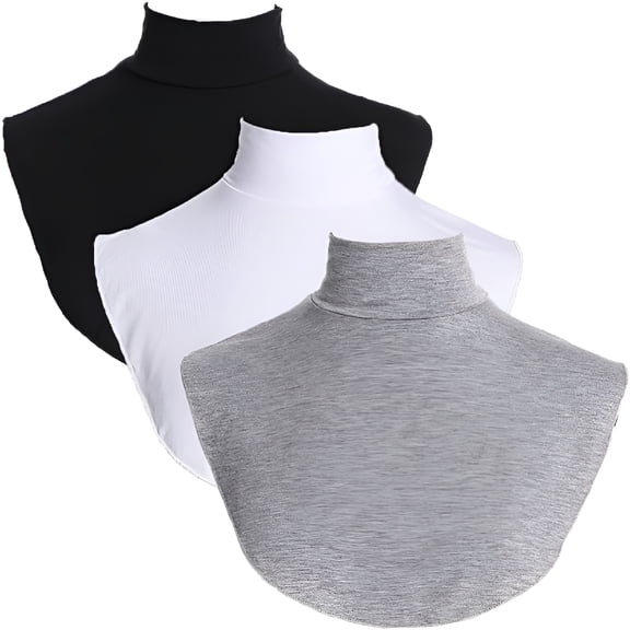 TELOLY Modal Fake Turtleneck Detachable Dickey Collar Turtleneck Top Half Shirt Blouse Fake Collar Womens Dickie Collar