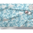 thumbnail image 3 of Soimoi Blue Cotton Voile Fabric Shell & Starfish Ocean Print Fabric by the Yard 56 Inch Wide, 3 of 3