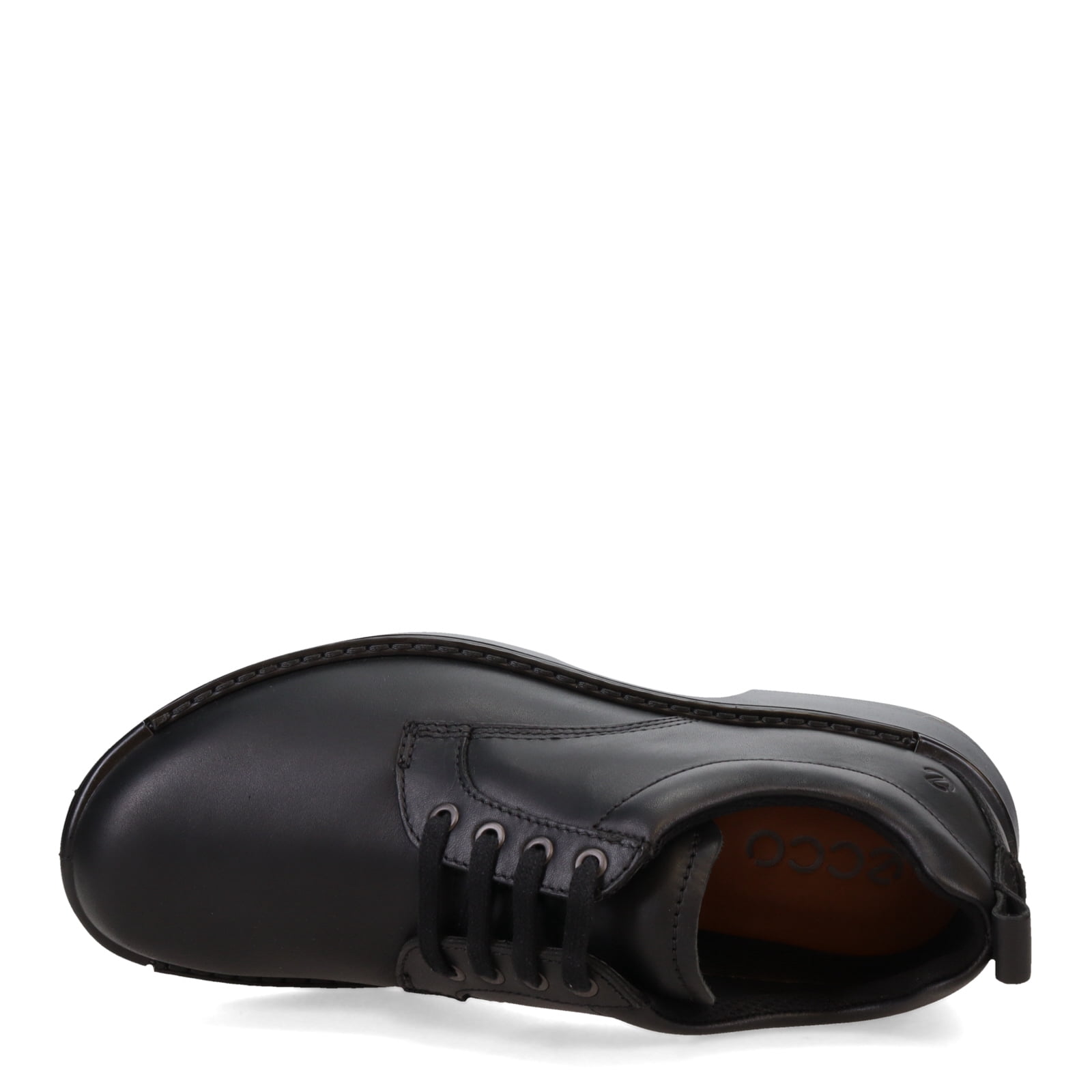 New Mens Ecco Fusion Plain Toe Oxford Black Leather Shoes Size EU 46 US 12/12.5 Men main image 3