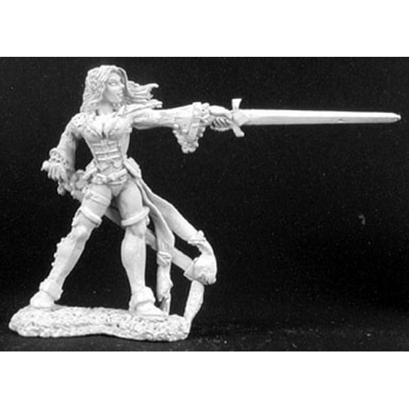 Reaper Miniatures Lonnia, Female Duelist #02981 Dark Heaven Unpainted Metal