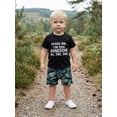 thumbnail image 5 of Miaouyo Toddler Boy Summer Outfit Letter Print Short Sleeve Crew Neck T Shirt Elastic Waist Camouflage Shorts 2 Piece Set, 5 of 9