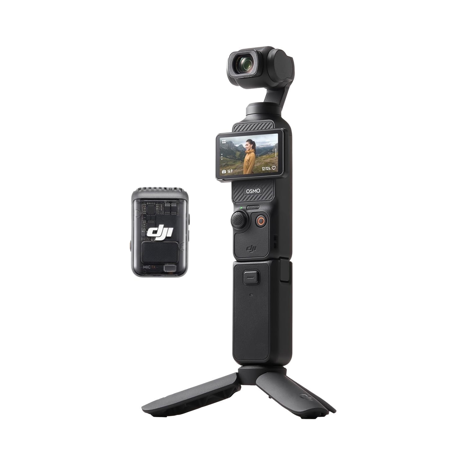 Osmo Pocket 3 Creator, Vlogging Camera with 1'' CMOS & 4K/120fps Video, 3-Axis Stabilization, Fast Focusing, Face/Object Tracking, 2" Rotatable Touchscreen, Small Video Camera for Photography