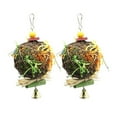 thumbnail image 1 of Greeniant Pelota de ratán de para mascotas, reemplazo bonito, elegante, para el hogar, jardín, Patio, mascotas, juguete para masticar Suministros de alimentación y agua para mascotas 2 piezas, 1 of 6