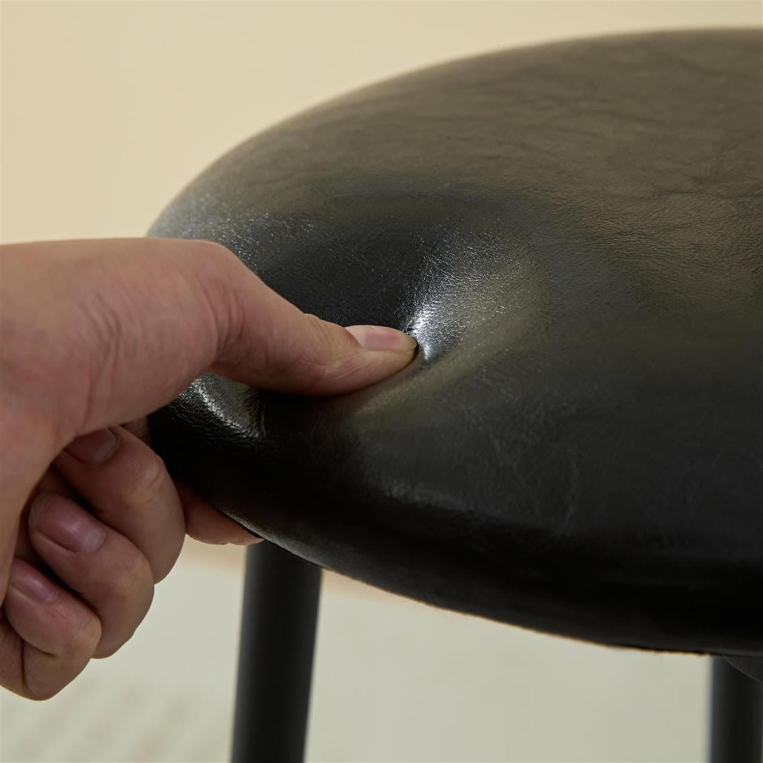 Demi Bonn 3-Piece Dining Table Set with 2 Upholstered Bar Chairs and Storage,dustrial Kitchen Bar Table Furniture Sets for Dining Room, Apartment, Brown