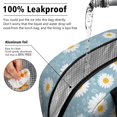 thumbnail image 5 of Daisy Pioneer Flower Blue Pattern Insulated Leakproof Lunch Box for Work, Lunch Bag for Women Men, Loncheras Para Mujer for Beach Travel Picnic Camping, 5 of 5