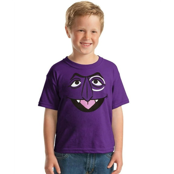 Sesame Street The Count Face Youth Kids T-Shirt