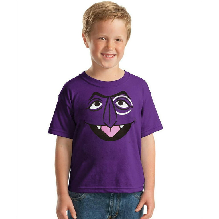 Sesame Street The Count Face Youth Kids T-Shirt -