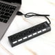 thumbnail image 1 of Estación De Acoplamiento USB Hub De 7 Puertos ANGGREK Negro 7 Interruptores De Alimentación Independientes 480 Mbps, 1 of 7