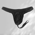 thumbnail image 2 of Men's Casual Shorts Male Skirt Mesh Underwear Easter for Him for Lover Man Spicy Sexy Outfit Men Valentines Day Outfit Men Transparent Underwear Mens Lace Mens Exotic Shorts Men's Exotic Black One, 2 of 3