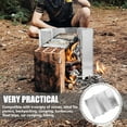 thumbnail image 3 of Miangastore Foldable Camping Windscreen Silver 1 Set 9.4x3.3in, 3 of 9