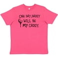 thumbnail image 3 of Inktastic One Day, Daddy Will Be My Caddy- Kids Golfing Youth T-Shirt, 3 of 5