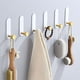 thumbnail image 2 of Gancho de pared adhesivo de 6 piezas, gancho para toallas de baño negro, gancho para paños de cocina sin taladrar para sala de estar, dormitorio y cocina, 2 of 5