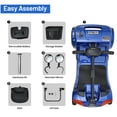 thumbnail image 7 of Yardmaster Foldable 4-Wheel Electric Scooter for Seniors & Adults, Lightweight Mobility Scooter with Adjustable Swivel Seat, All-Terrain Wheels, and TSA-Approved Design, Blue, 7 of 7