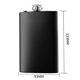 thumbnail image 4 of 7-12Oz Pocket Hip Flask Alcohol Bottle Travel Engraved Wine Drink Pot Alcohol Whiskey Flagon Funnel Male Small Mini Bottle, 4 of 10