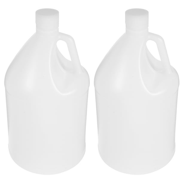 Jarras de plástico de 2 galones, jarras de leche vacías de 1 galón con tapas, botellas vacías de 1 galón