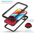thumbnail image 3 of Phone 15 Plus Case, IP68 Waterproof Dustproof Shockproof Cases with Built-in Screen Protector, 360 Full Body Protective Front and Back Cover for iPhone 15 Plus - 6.7 inch (Black), 3 of 14