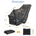 thumbnail image 3 of HOMEYA 600D Heavy Duty Snow Blower Cover, Outdoor Snow Thrower Cover Two Stage Waterproof UV Protector, Black, 3 of 8