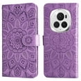 thumbnail image 4 of Funda tipo cartera GANGXUN para Honor Magic 6 Pro , diseño girasol, cuero PU, soporte, cierre magnético, tarjetero, 4 of 5