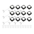 thumbnail image 1 of 12Pcs Retractable Security Cable Lock with Double Sided Adhesive Anti Lost Rope Security Lanyard Lock for TV Showroom, 1 of 6