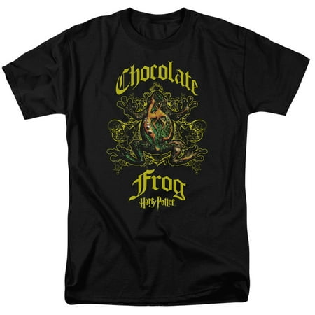 Harry London Chocolates - Trevco HARRY POTTER CHOCOLATE FROG Black Adult Unisex T-Shirt