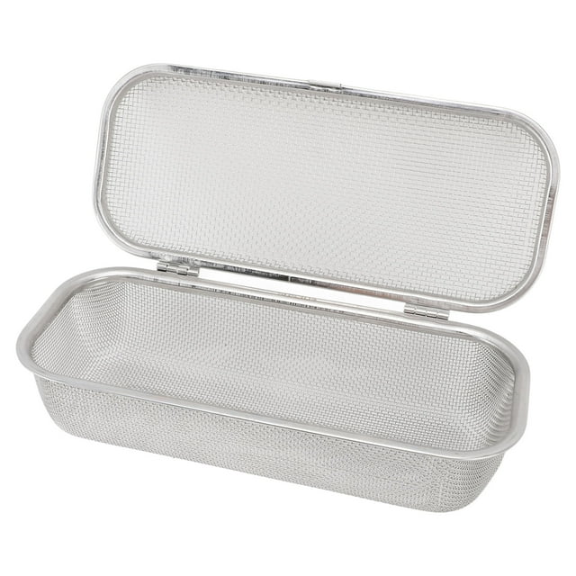 Dishwasher Basket Dishwasher Utensil Basket, Sturdy 304 Stainless Steel Dishwasher Silverware Basket Rectangular Mesh Drain Dishwasher Silverware Holder for Chopsticks Small Items