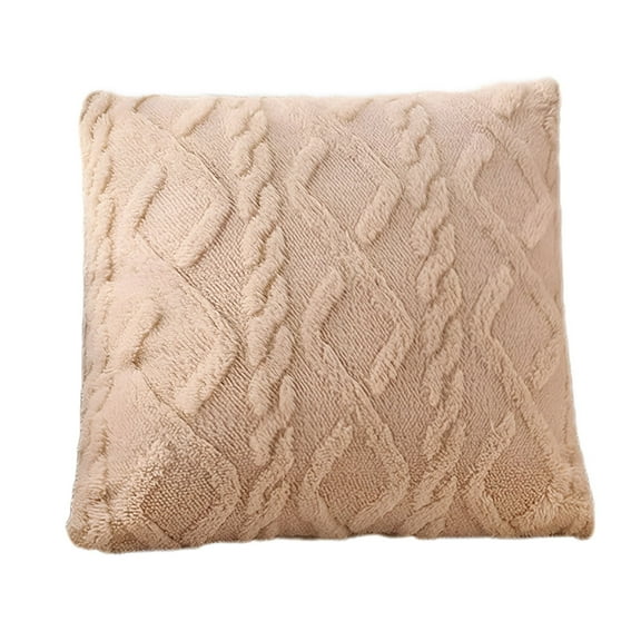 LAMIRO Pillows for Bed (Beige),Firm Pillow Ultra Comfortable Plush Geometric Patterned Cushion For Sofa Living Room Enhancing Back Support And Style With An Extended Length For