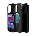 thumbnail image 2 of DistinctInk Tough Case for Apple iPhone 15 PRO (6.1" Screen), Compatible with MagSafe Charging - No One Dicovers Depths Of Own Loneliness, 2 of 6